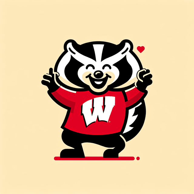 AI generated badger sticker