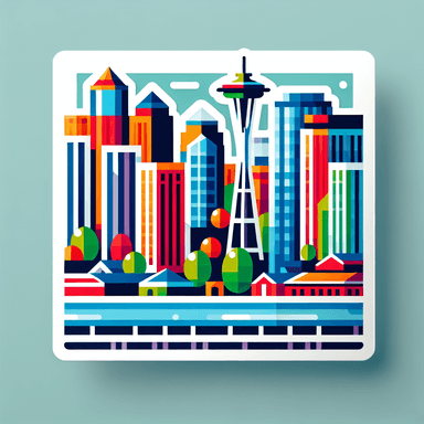 AI generated Seattle sticker